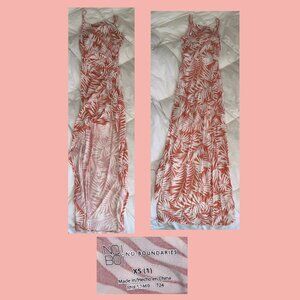 Tropical High Low Maxi Dress